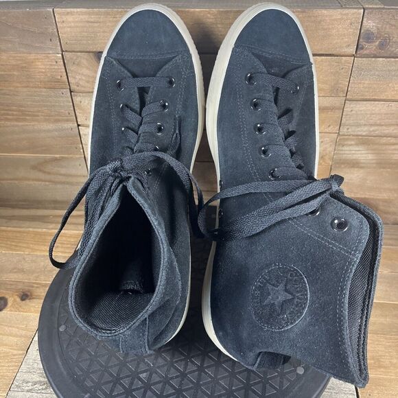 Converse Mens Size US 12 All Star 70 High Premium Black Suede Lace Up Sneakers - Picture 5 of 10